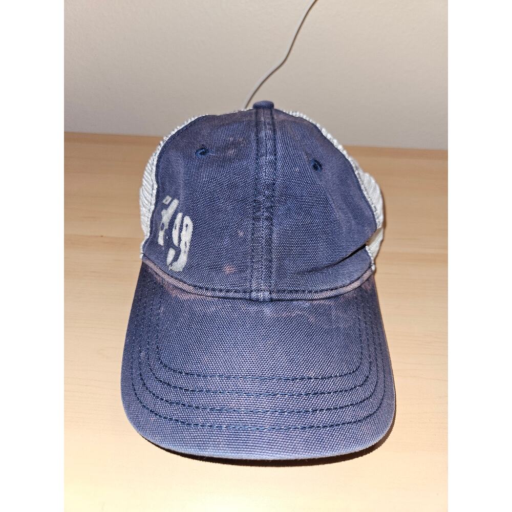 Faded Glory Navy Blue Distressed 79 Graphic Trucker Hat Snapback One Size